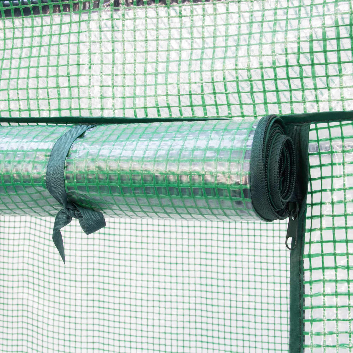 Greenhouse for tomatoes with sloping roof