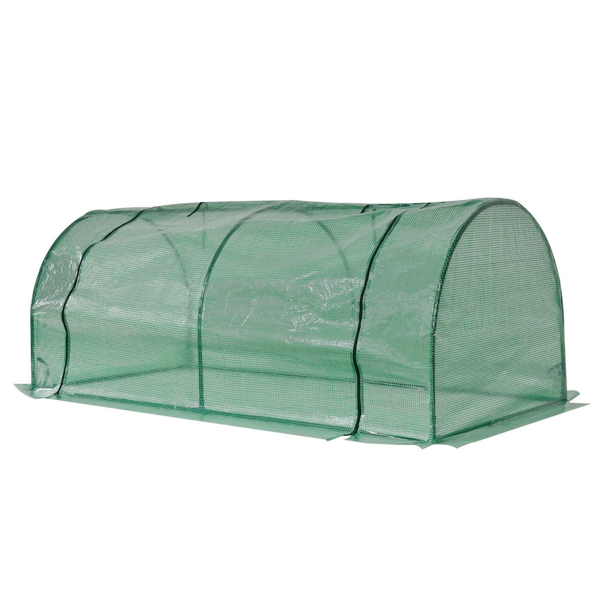 Greenhouse with roller window, winter-proof, film greenhouse made of steel, water-repellent, greenhouse for balcony, garden, tomato house with UV protection, 200 x 100 x 80 cm, tomato greenhouse for vegetables, flowers, green