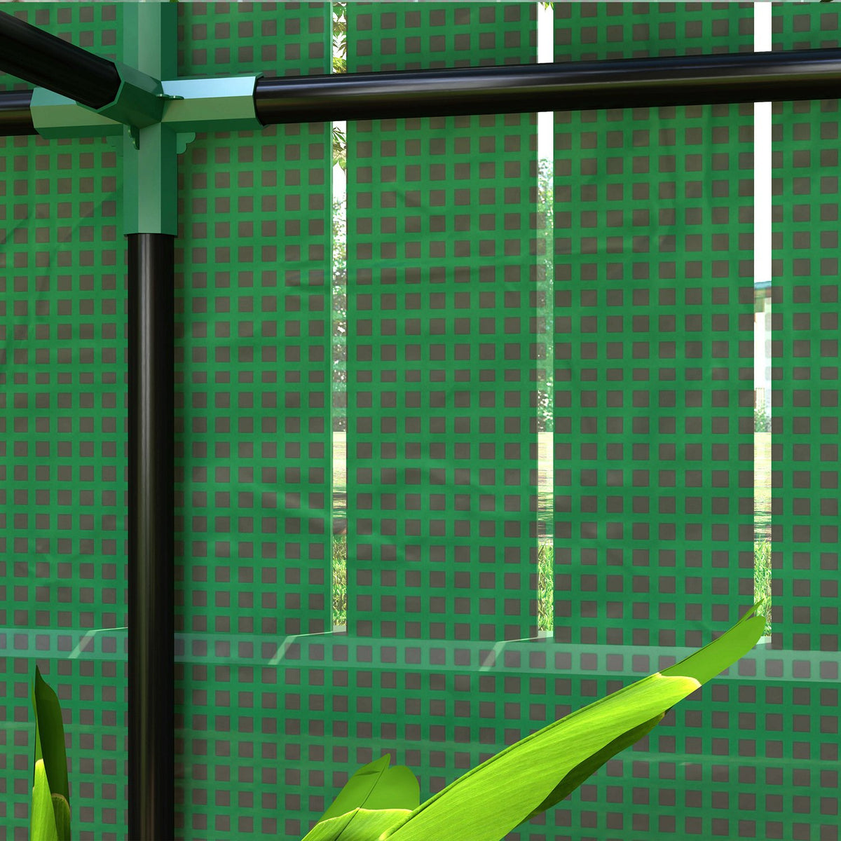 Greenhouse with shelves, roller door, winterproof film greenhouse made of steel, greenhouse for balcony, garden, tomato house with UV protection 100x40x150cm tomato greenhouse for vegetables flowers plants green