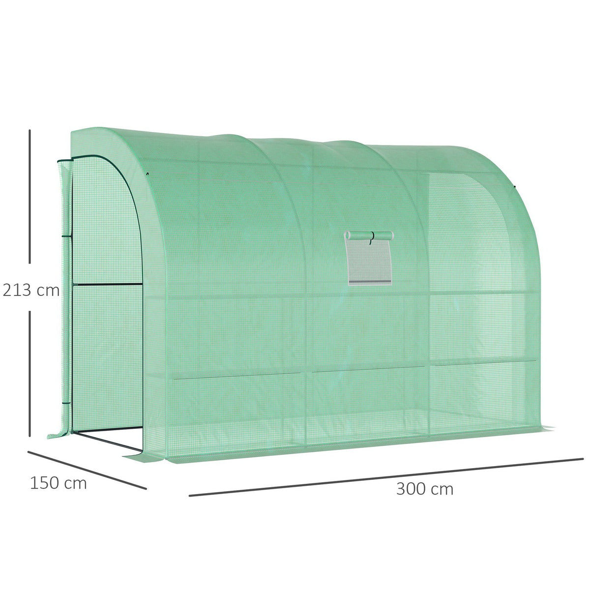 Greenhouse with shelves, windows, winter-proof film greenhouse made of steel, wall-mounted greenhouse for balcony, garden, tomato house 300 x 150 x 213 cm tomato greenhouse for vegetables, flowers, plants, green