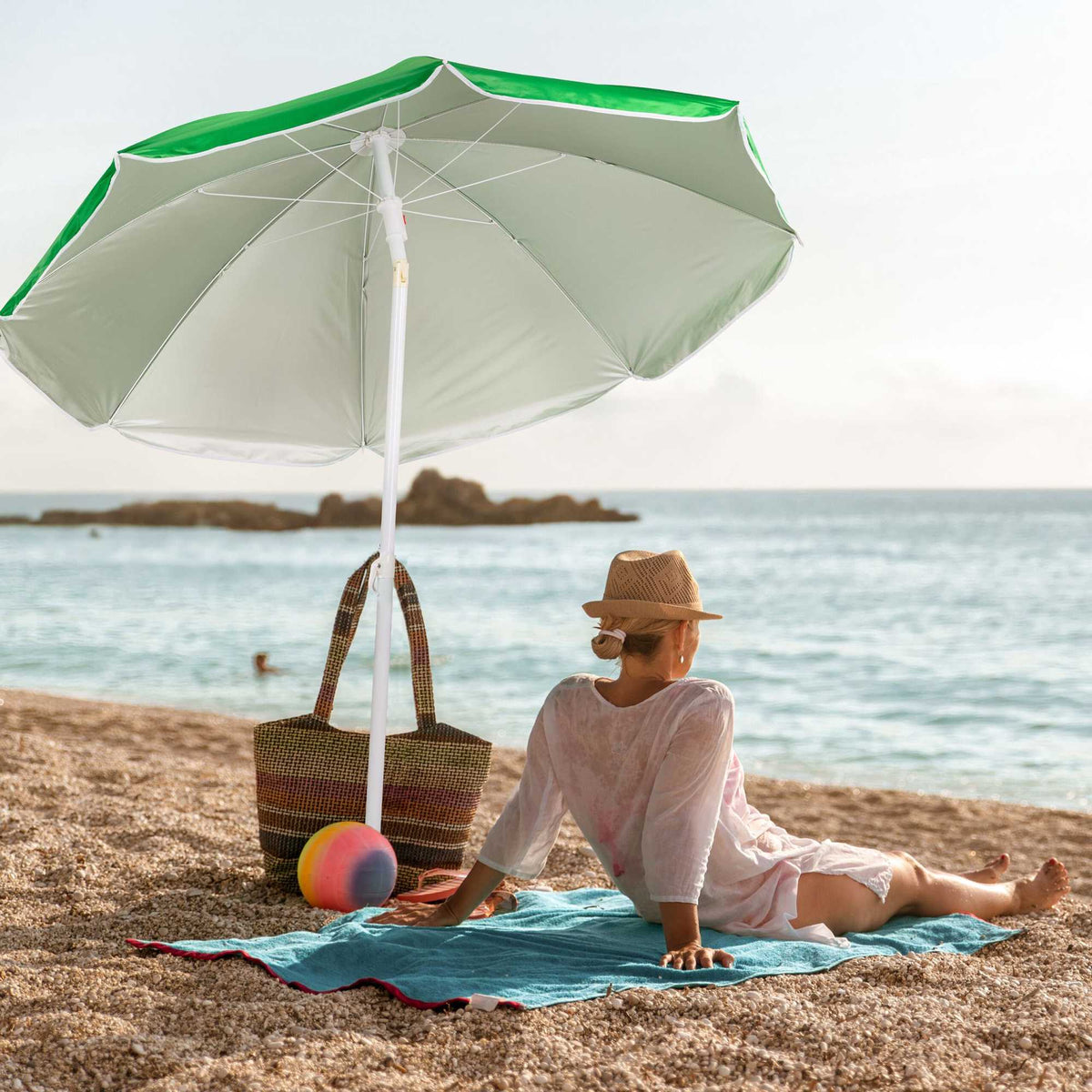 Green parasol 160 cm