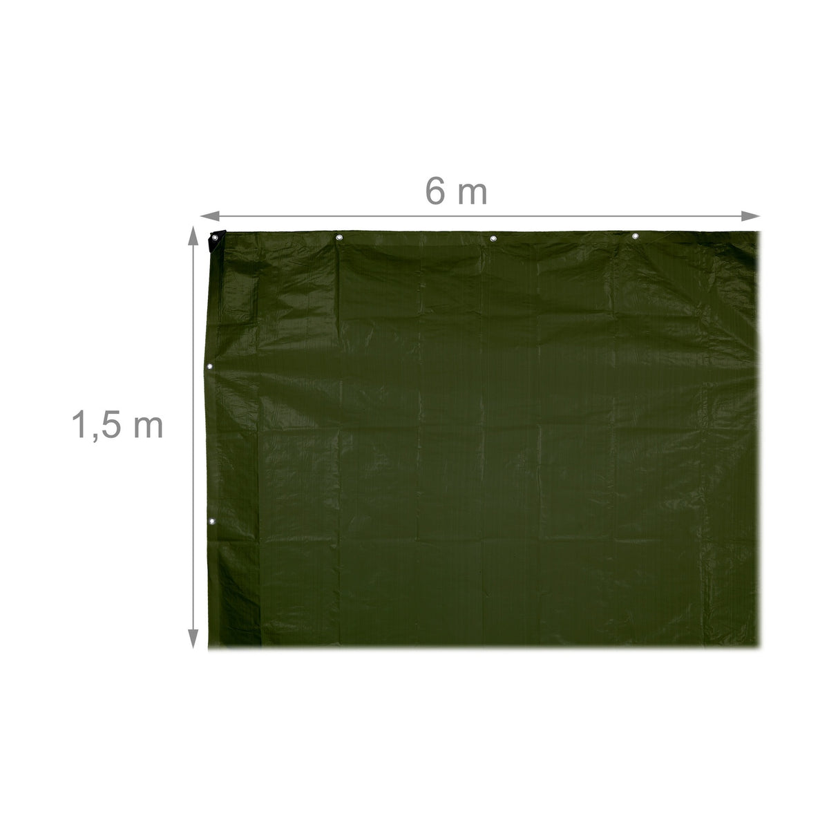 Green tarpaulin 200 g/m²