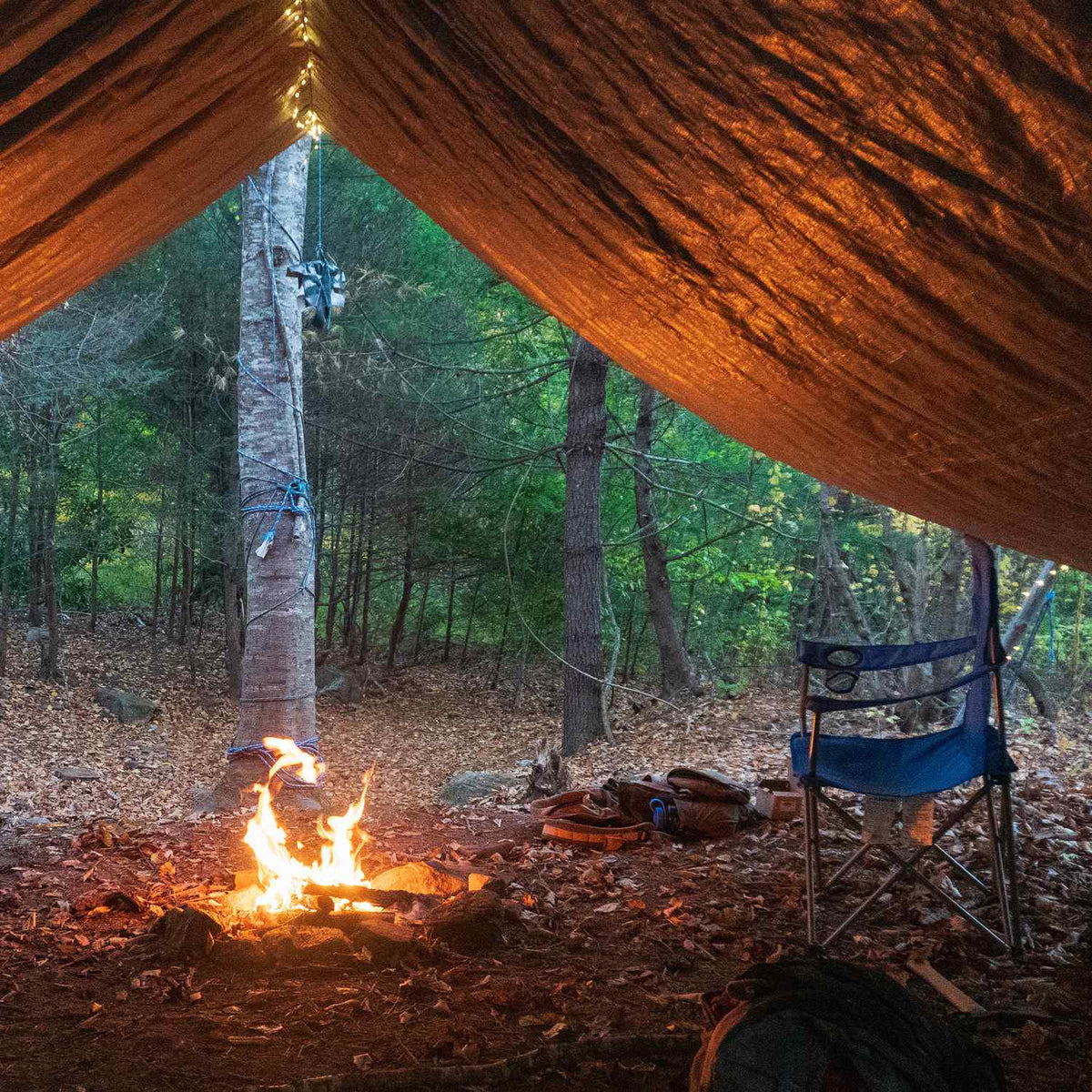 Green tarpaulin 200 g/m²