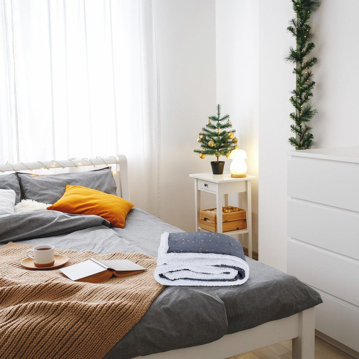 Grey Cuddle Blanket 150x200 cm