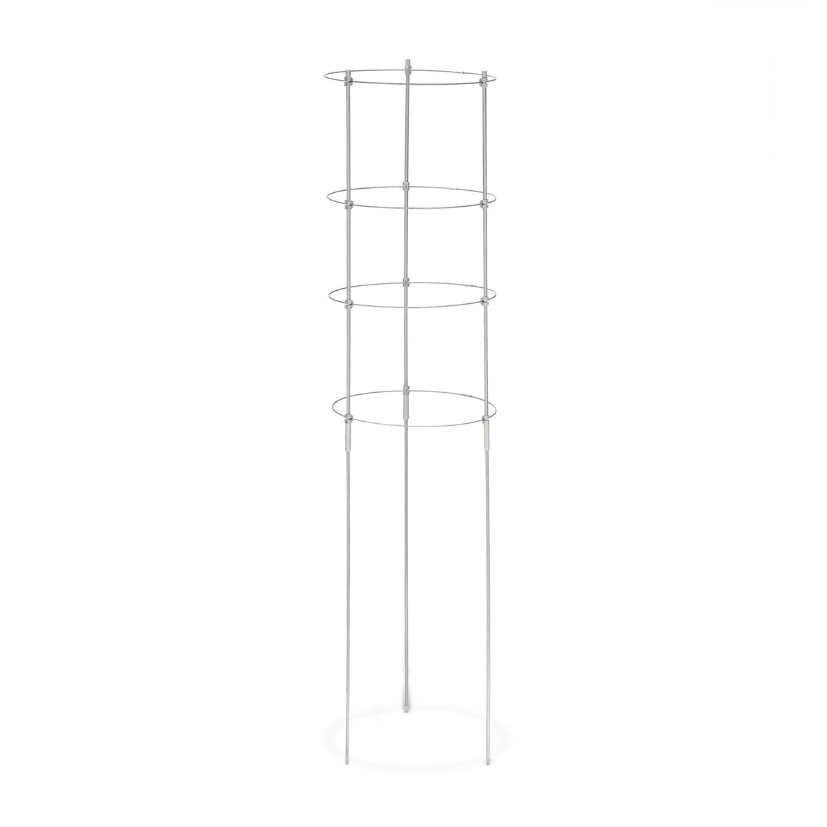 Grey Plant Supports with Rings, 120 cm