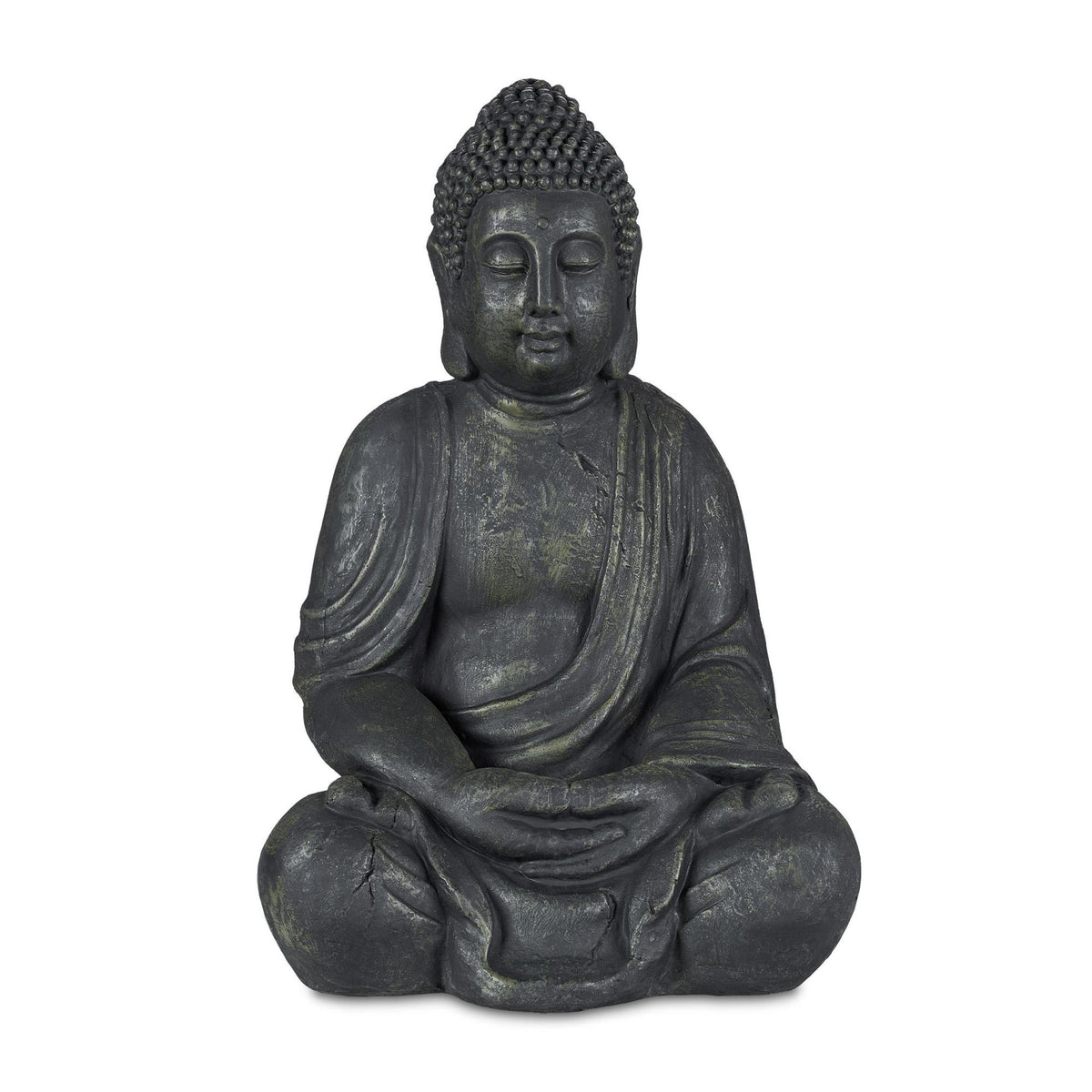 Grey Vintage-Looking Buddha Statue 70 cm