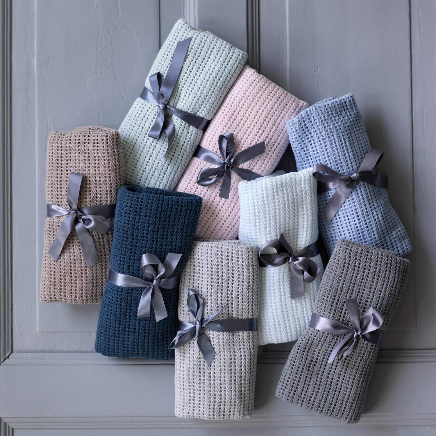 Grid blanket Pink 75x100cm