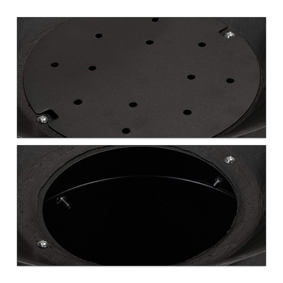 Grill barrel in cast iron