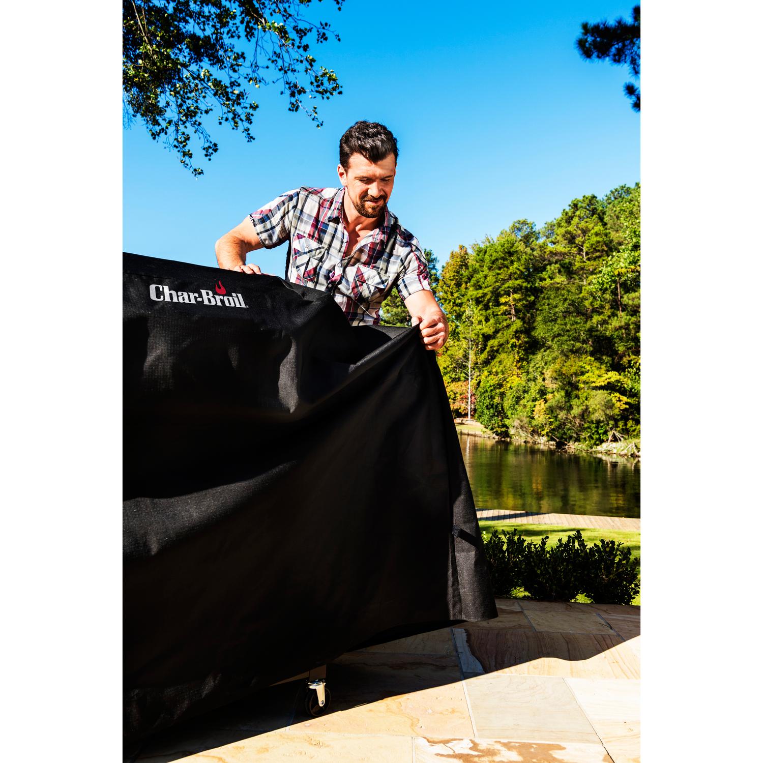 Grill cover for 2 burners + charcoal grill 2600