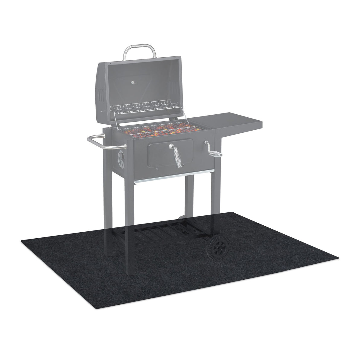 Grill for floor protection mat