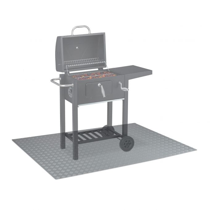 Grill for floor protection mat