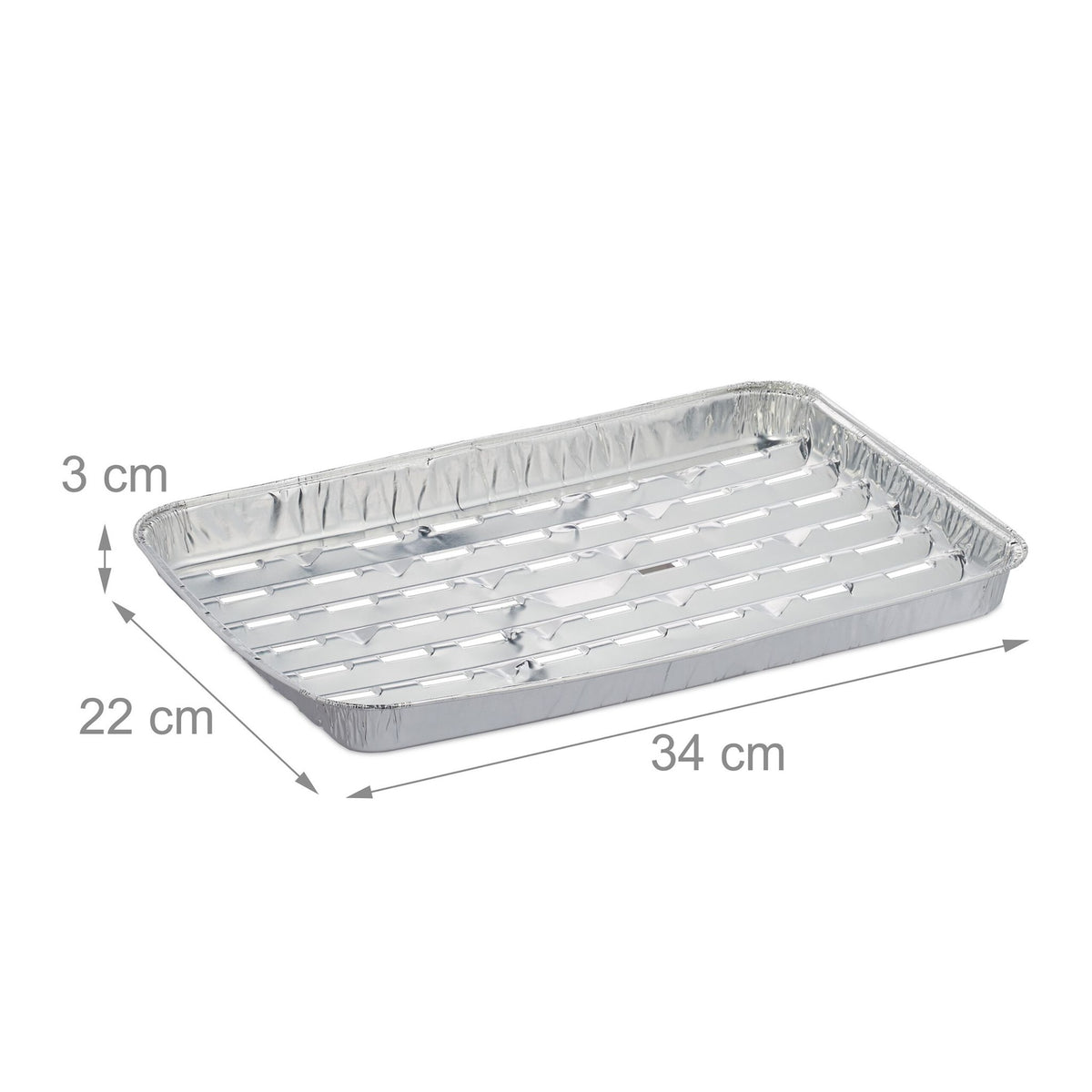 Grill tray in aluminium, set of 40 pcs