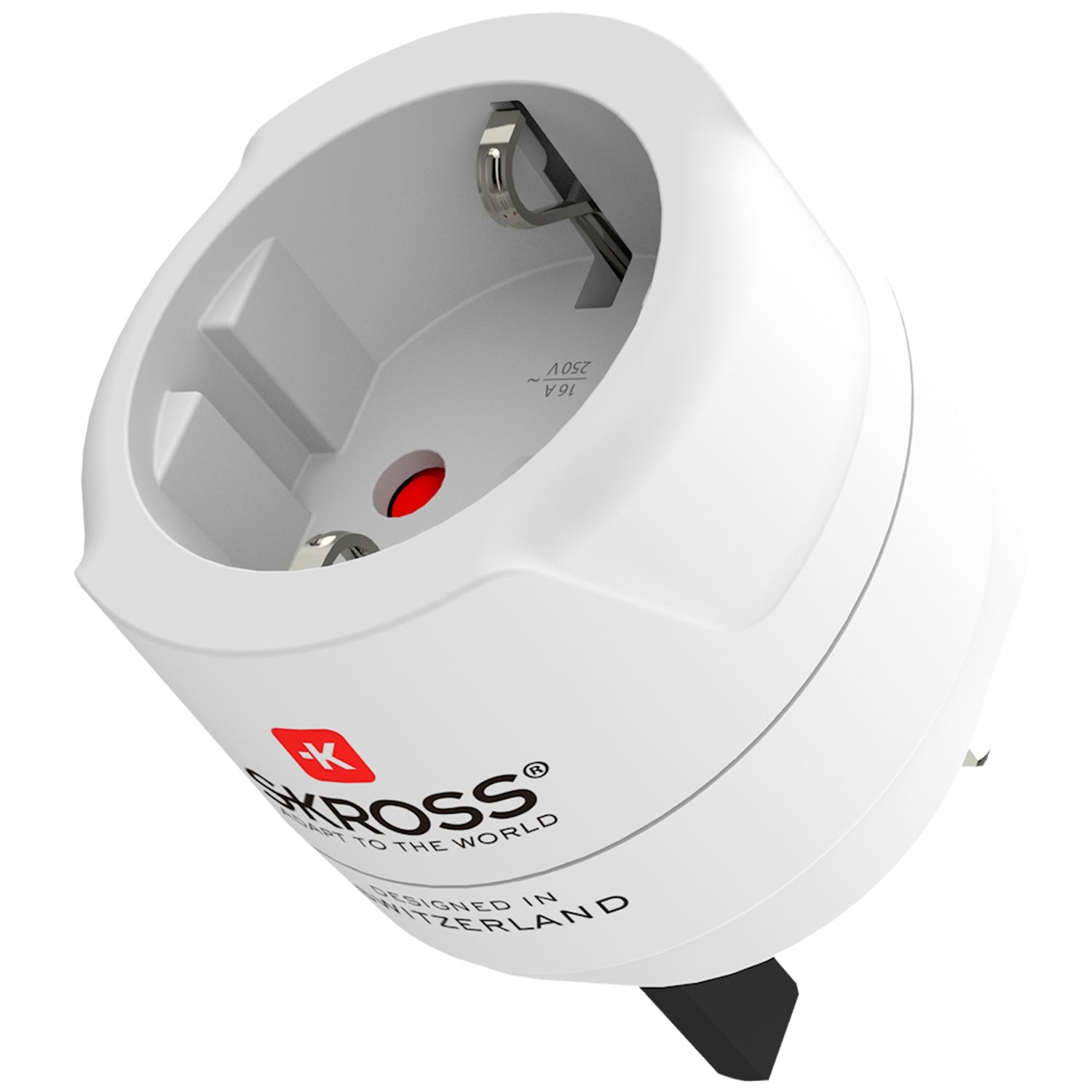 Grounded EU to UK Plug Adapter