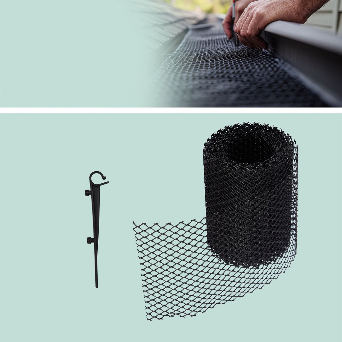 Gutter Leaf Guard, 6m – Easy Install, Adjustable
