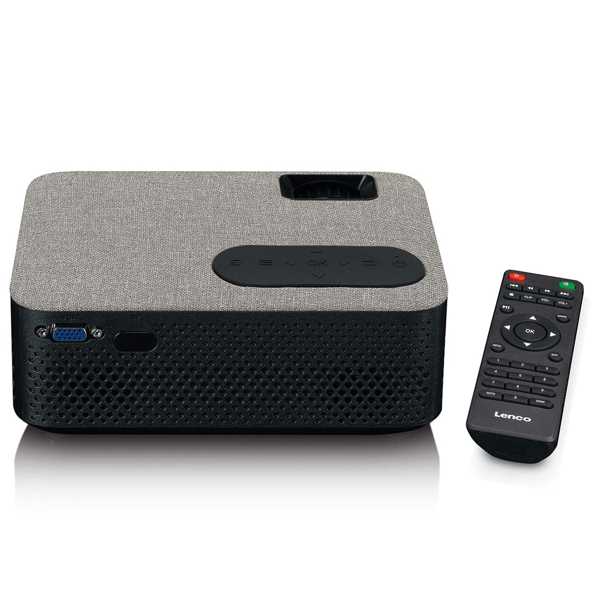 HD 720P LCD Projector with Bluetooth Grey
