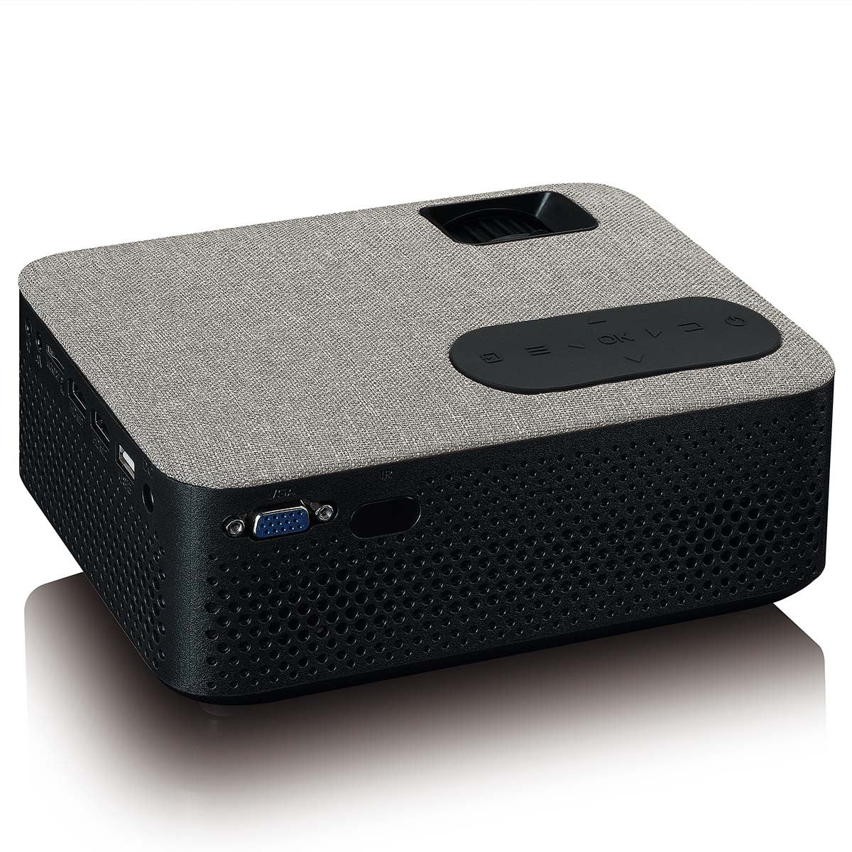 HD 720P LCD Projector with Bluetooth Grey