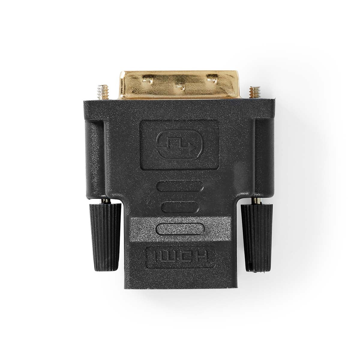 HDMI™ Adapter | HDMI™ Female | DVI-D 24+1-Pin Male | Gold Plated | Straight | PVC | Anthracite | 1 pc. | Cardboard box with window