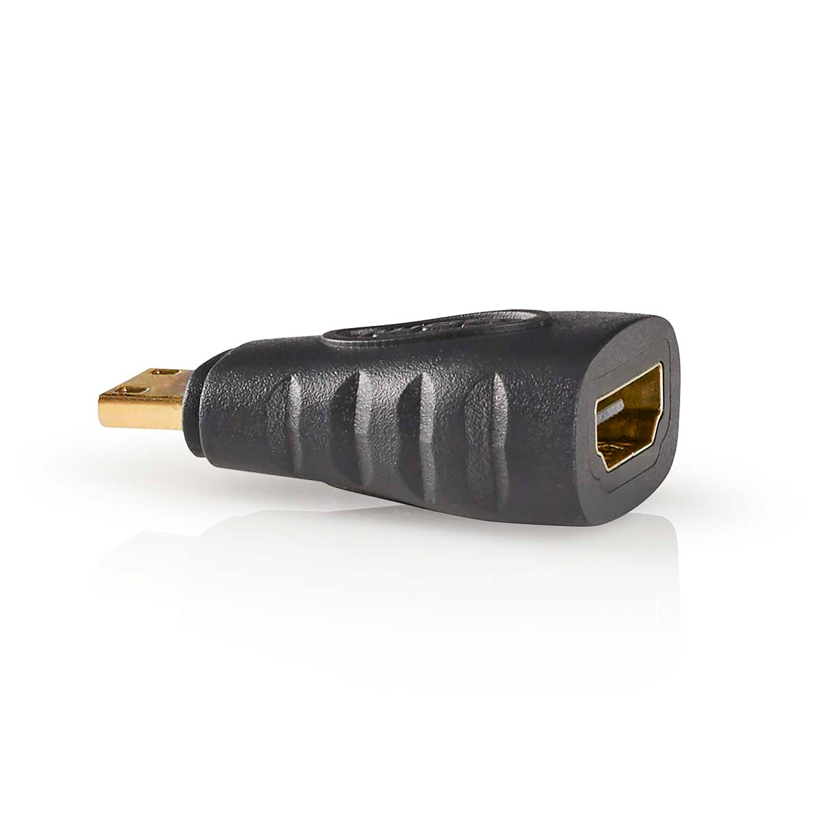 HDMI™ Adapter | HDMI™ Mini connector | HDMI™ Female | Gold Plated | Straight | ABS | Anthracite | 1 pc. | Box