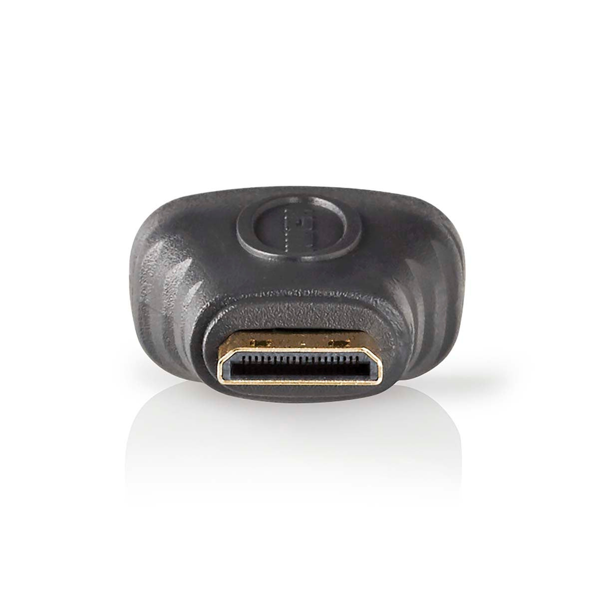 HDMI™ Adapter | HDMI™ Mini connector | HDMI™ Female | Gold Plated | Straight | ABS | Anthracite | 1 pc. | Box