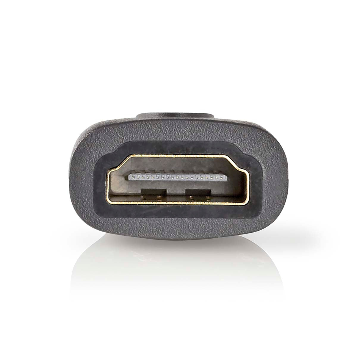 HDMI™ Adapter | HDMI™ Mini connector | HDMI™ Female | Gold Plated | Straight | ABS | Anthracite | 1 pc. | Box
