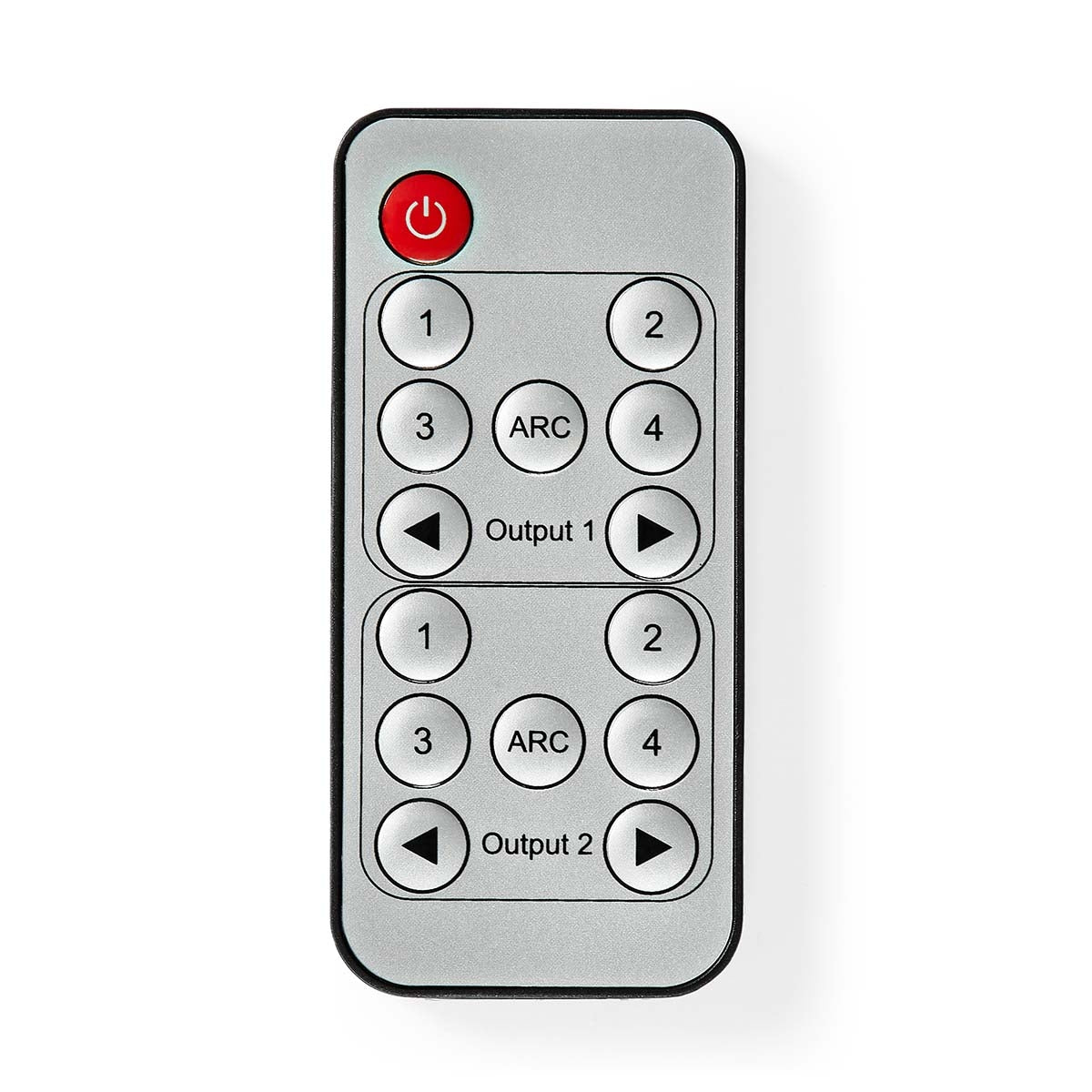 HDMI™ Matrix Switch | 4 x 2 port(s) | 4x HDMI™ Input | 2x 3.5 mm / 2x HDMI™ Output / 2x TosLink | 4K@60Hz | 18 Gbps | Remote controlled | Metal | Anthracite