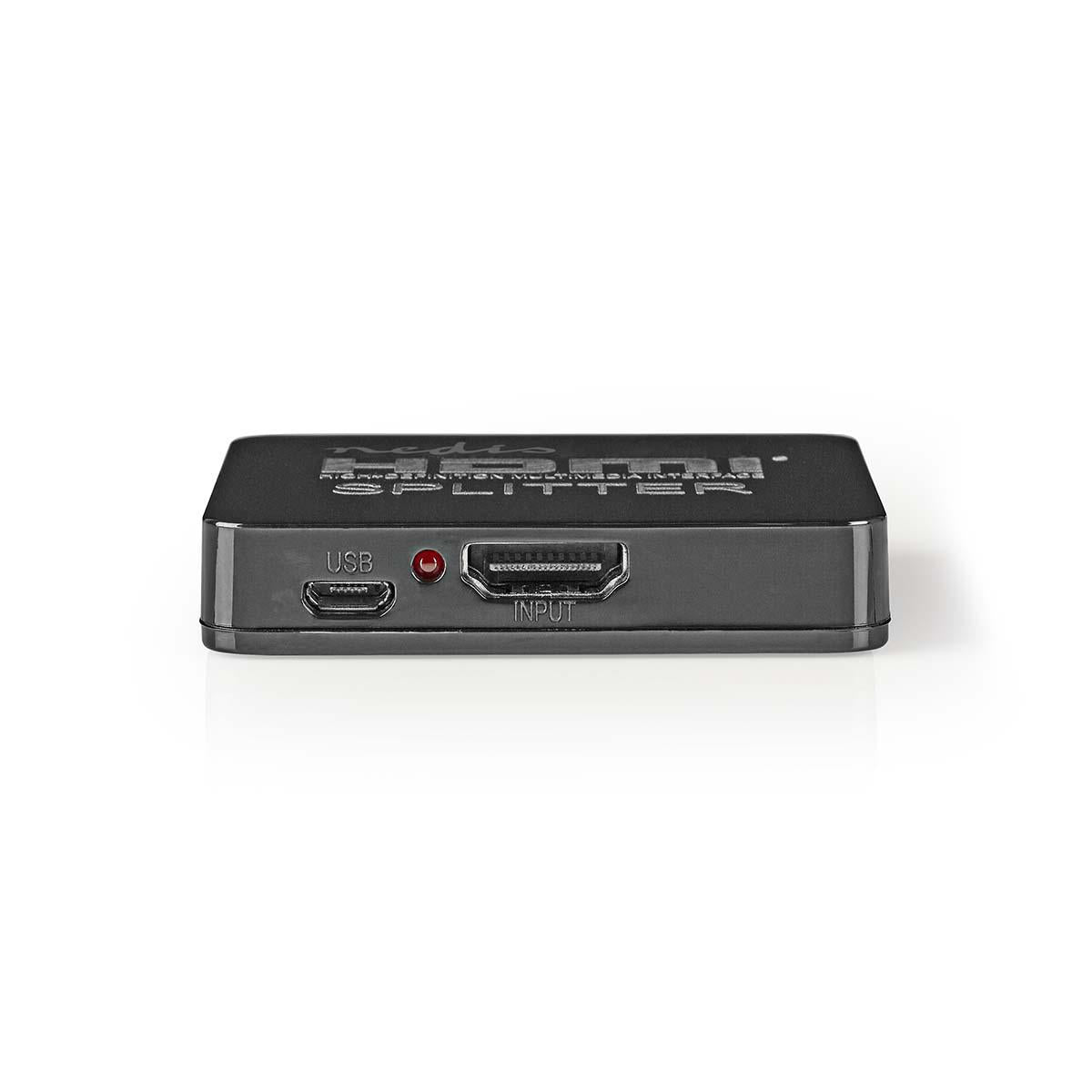 HDMI™ Splitter | 2-Port port(s) | HDMI™ input | 2x HDMI™ output | 4K@30Hz | 2.25 Gbps | ABS / PVC | Black