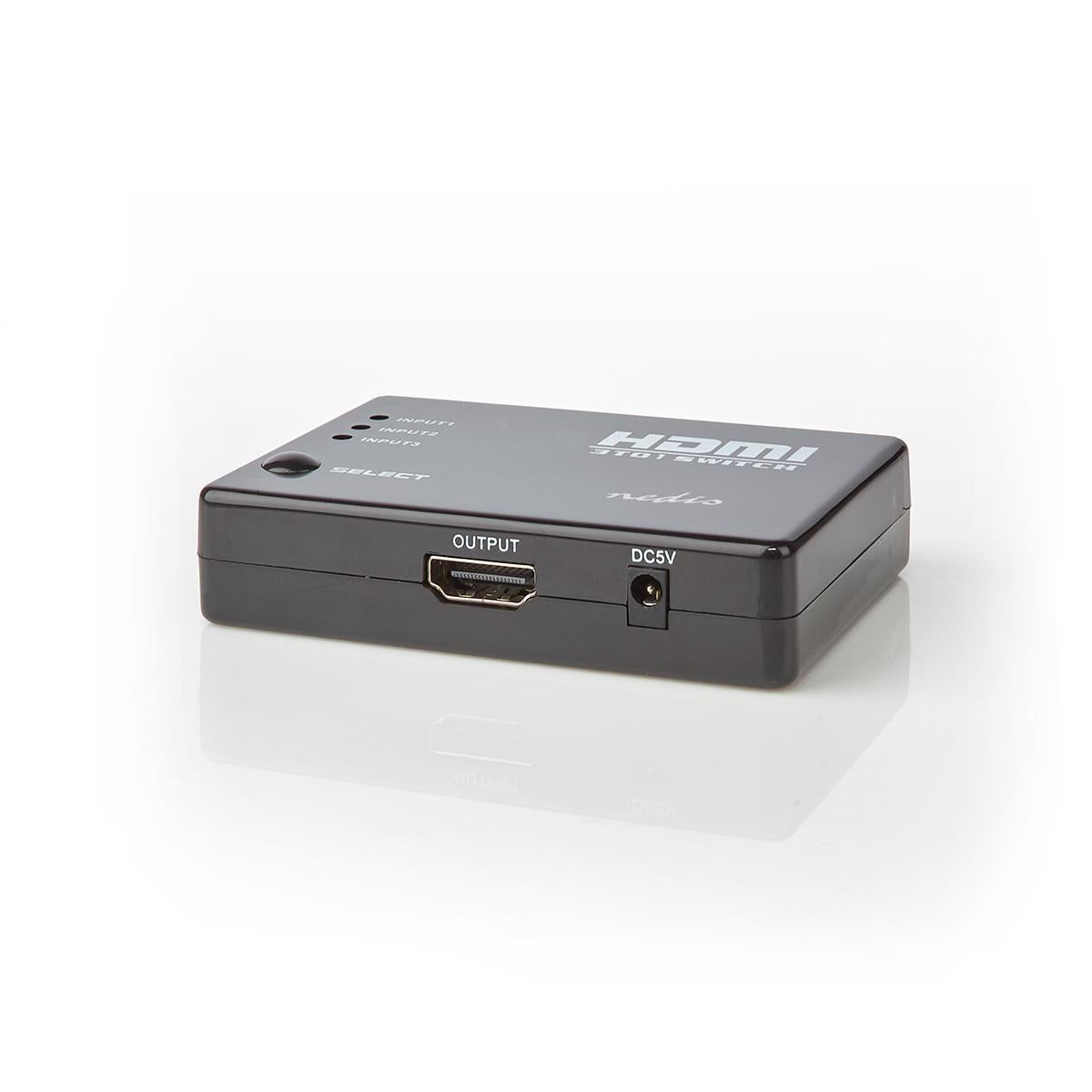 HDMI™ Switch | 3-Port port(s) | 3x HDMI™ Input | 1x HDMI™ output | 1080p | 3.4 Gbps | ABS | Black