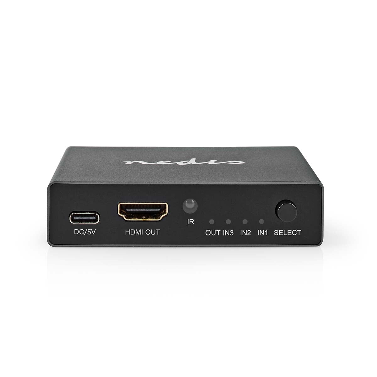 HDMI™ Switch | 3-Port port(s) | 3x HDMI™ Input | HDMI™ output | 8K@60Hz | 45 Gbps | Remote controlled | Aluminum | Anthracite