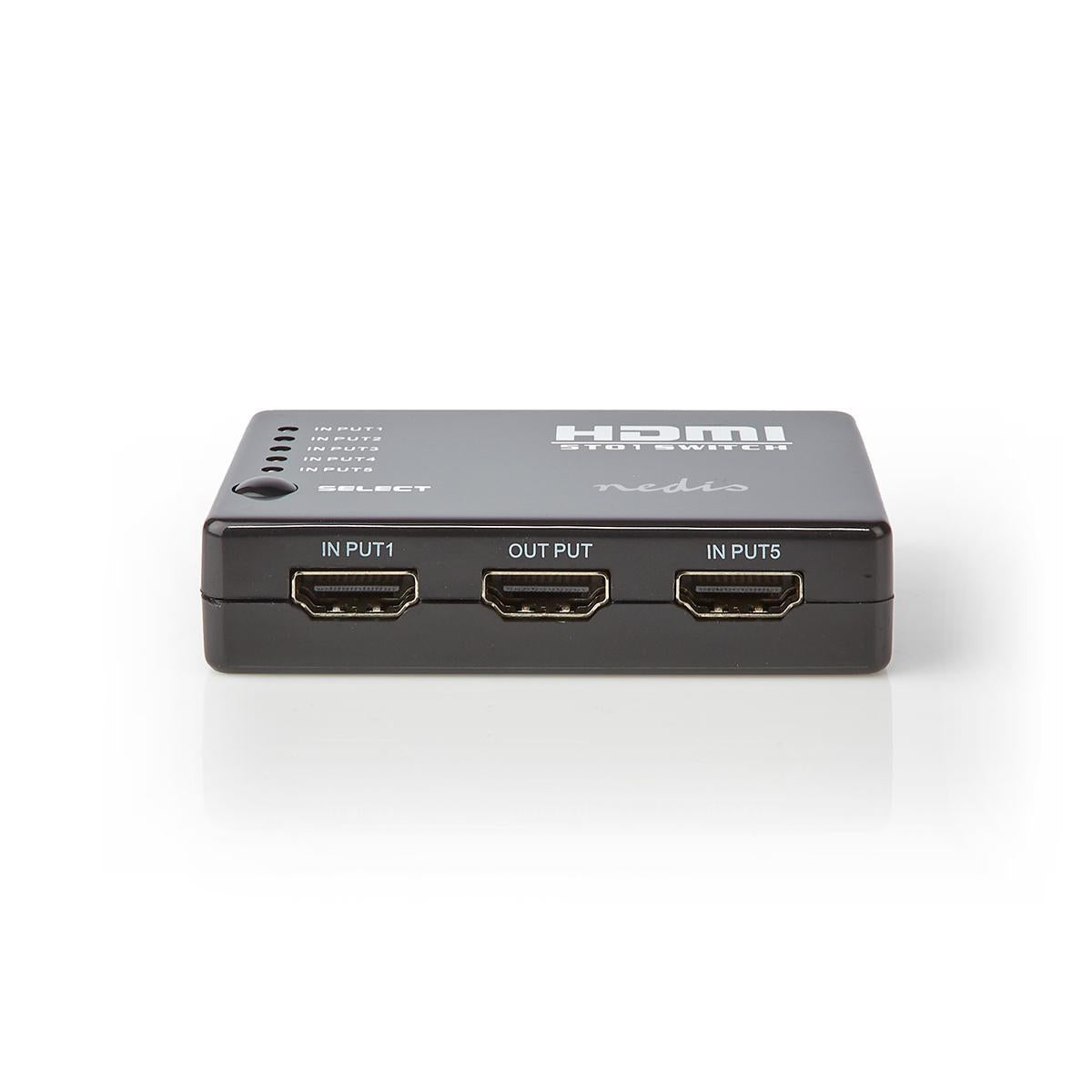 HDMI™ Switch | 5-Port port(s) | 5x HDMI™ Input | 1x HDMI™ output | 1080p | 3.4 Gbps | ABS | Black