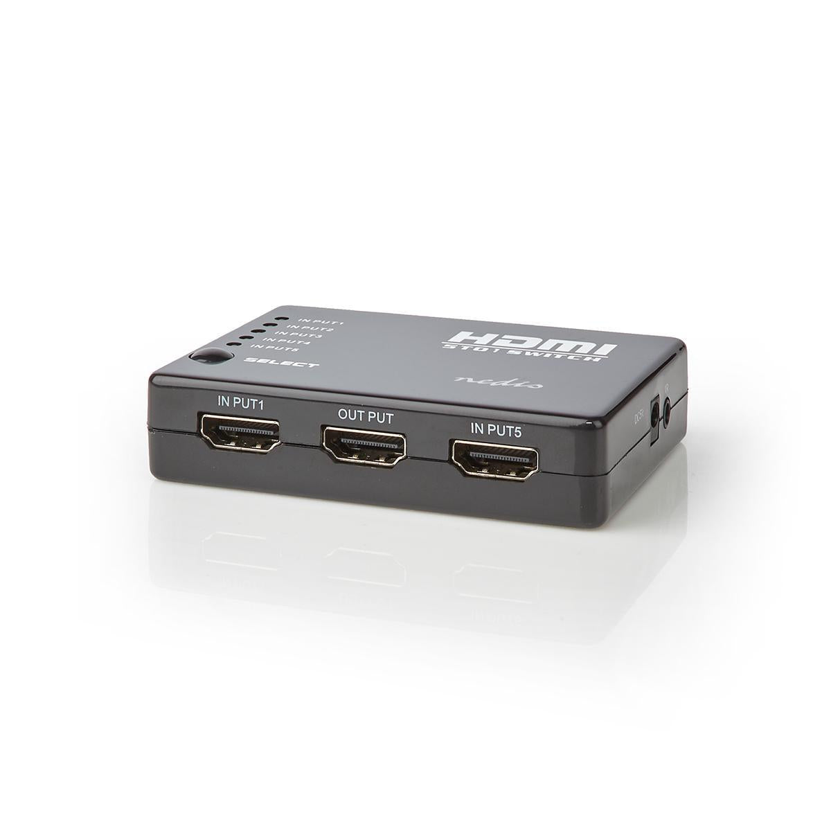 HDMI™ Switch | 5-Port port(s) | 5x HDMI™ Input | 1x HDMI™ output | 1080p | 3.4 Gbps | ABS | Black