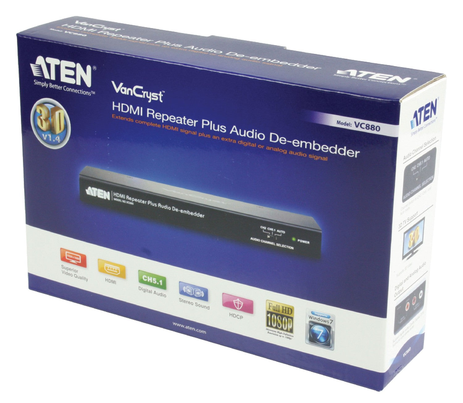 HDMI Video Repeater with Audio De-embedder