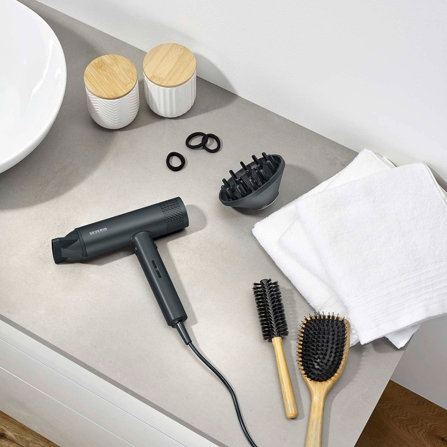 Hair Dryer 2000W, 3 Heat Settings, 2.8m Cord, Black