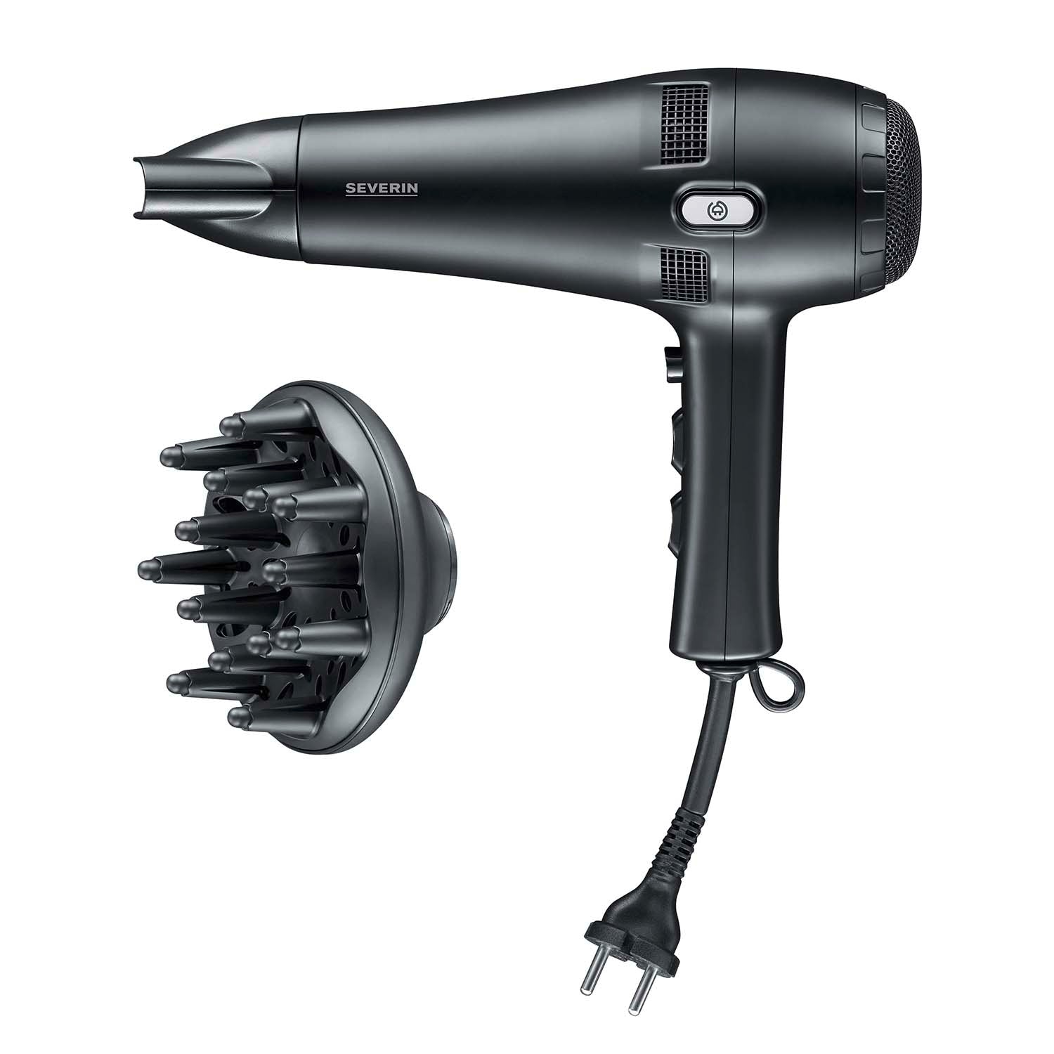 Hair Dryer with Cord Reel, 2100W, 2 Speeds, 3 Heat Settings