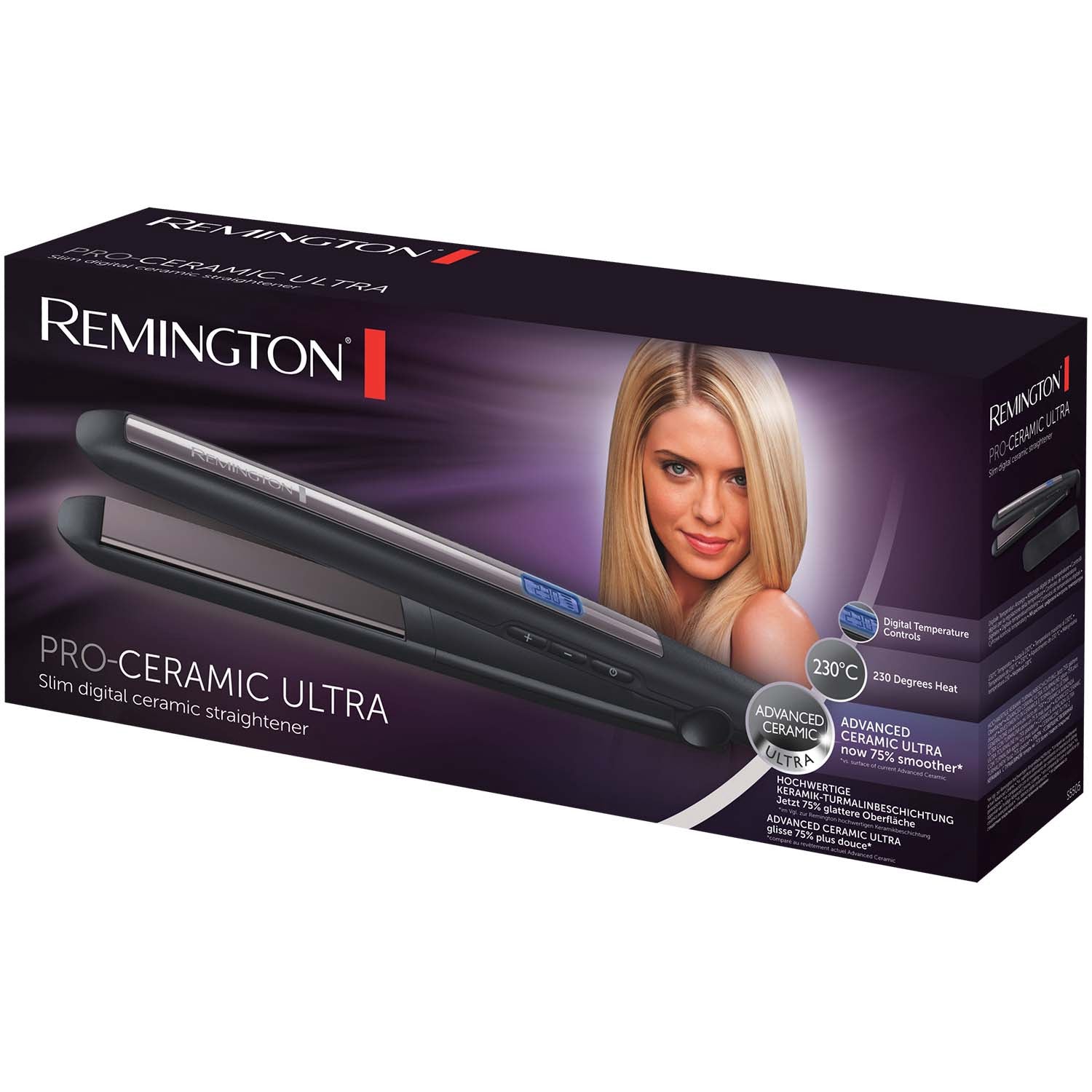 Hair Straightener, Ceramic Ultra, 150-235C, Fast Heat-Up