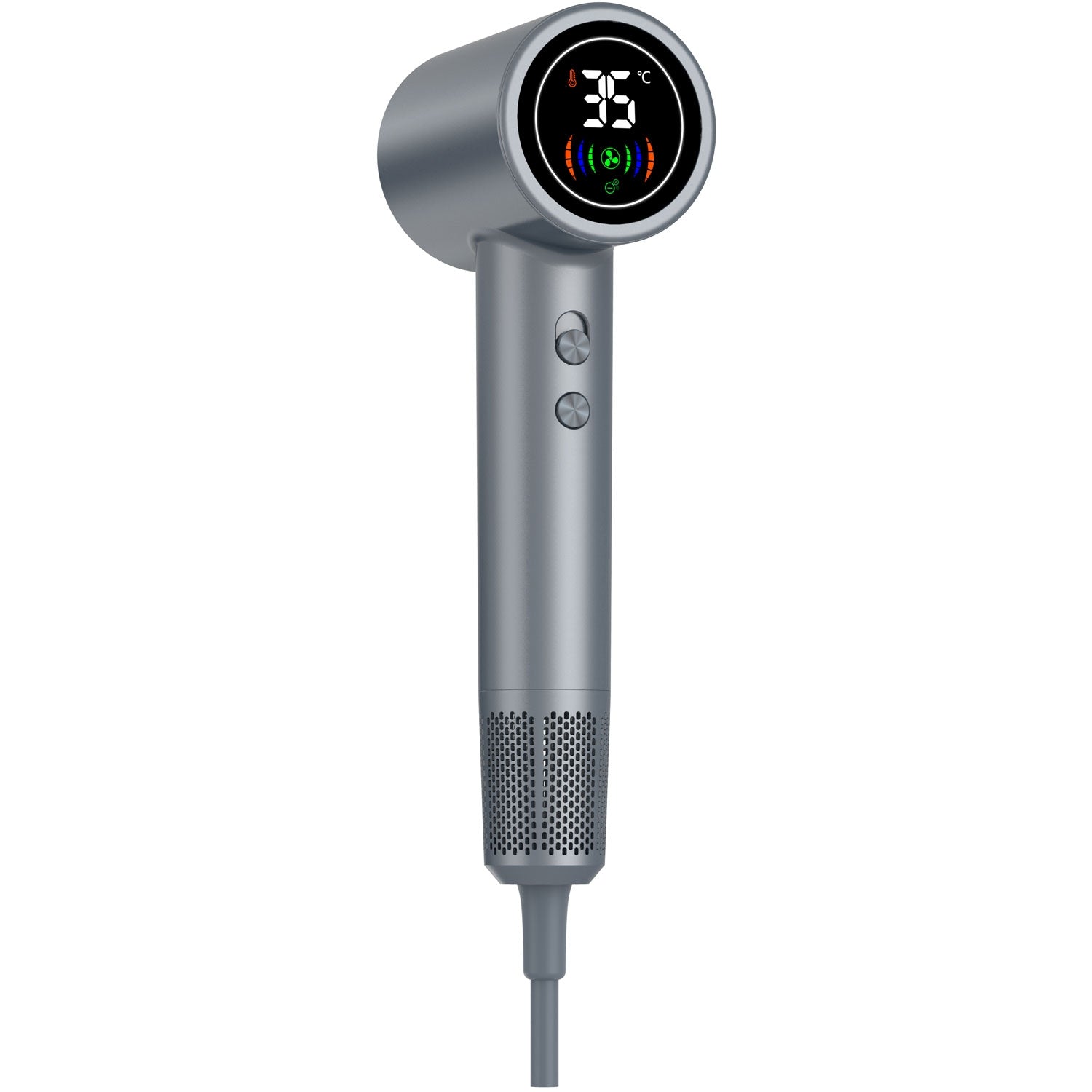 Hair dryer with LED display HDD-1400 Dark grey