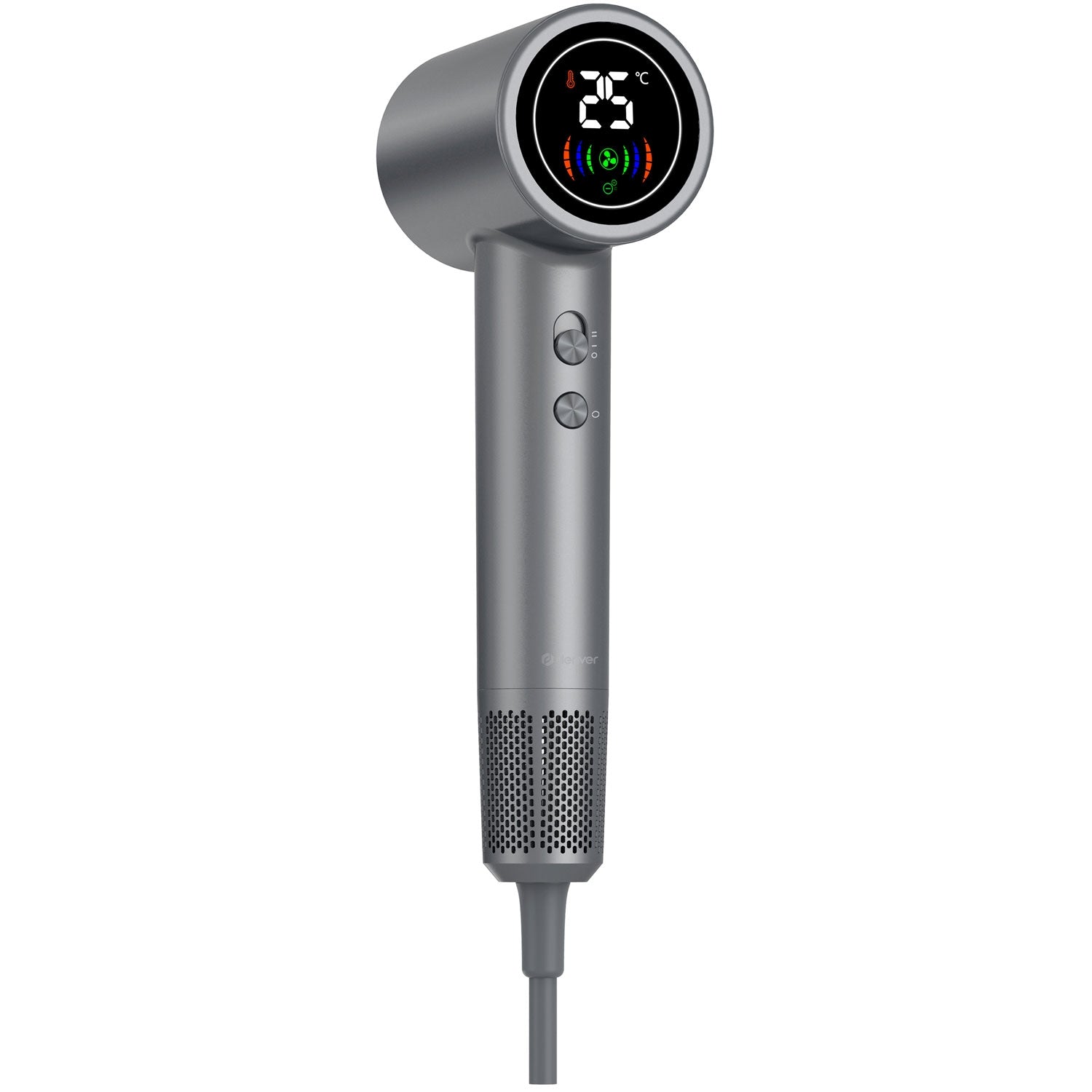 Hair dryer with LED display HDD-1400 Dark grey