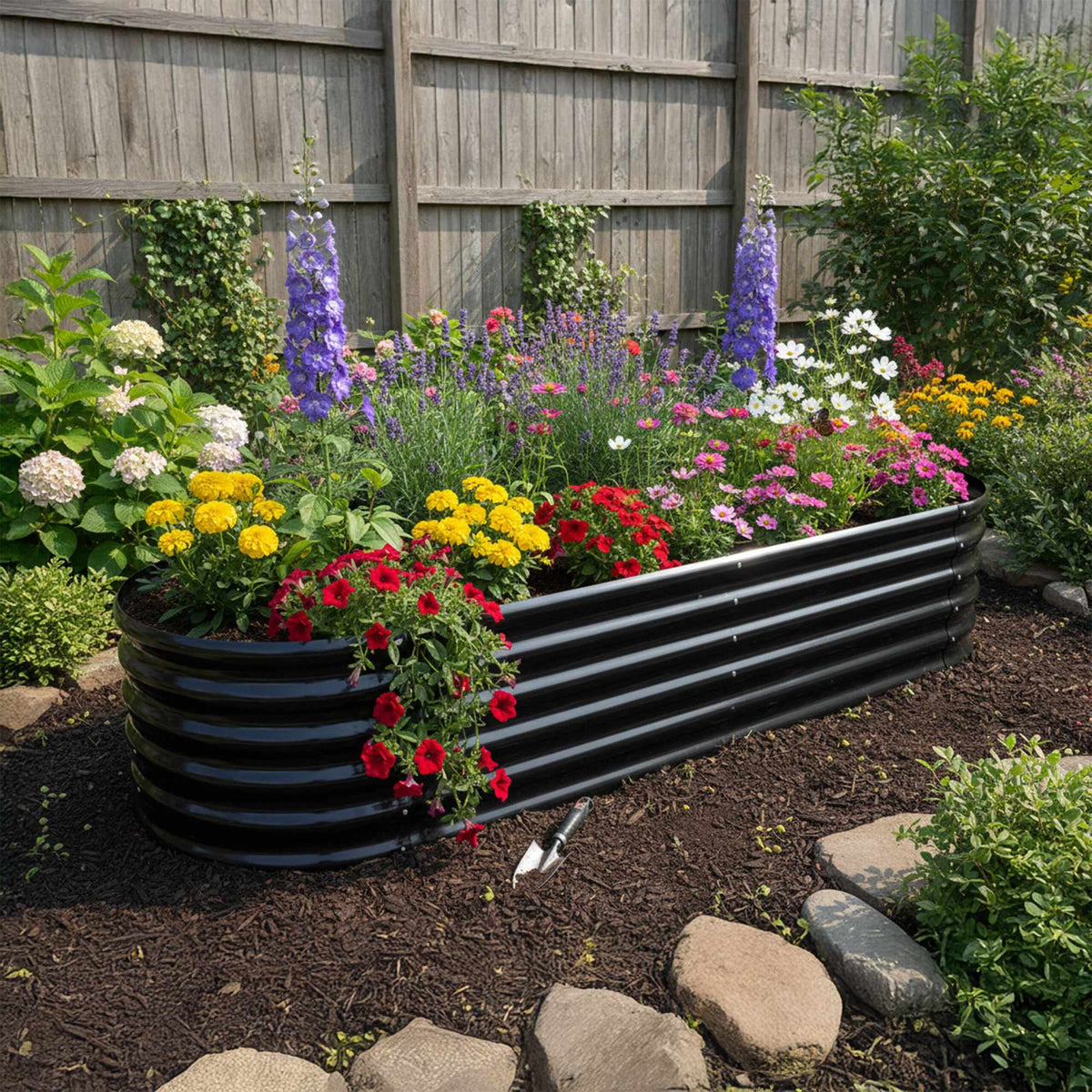 Half-Round Metal Raised Garden Bed, XXL, Weatherproof