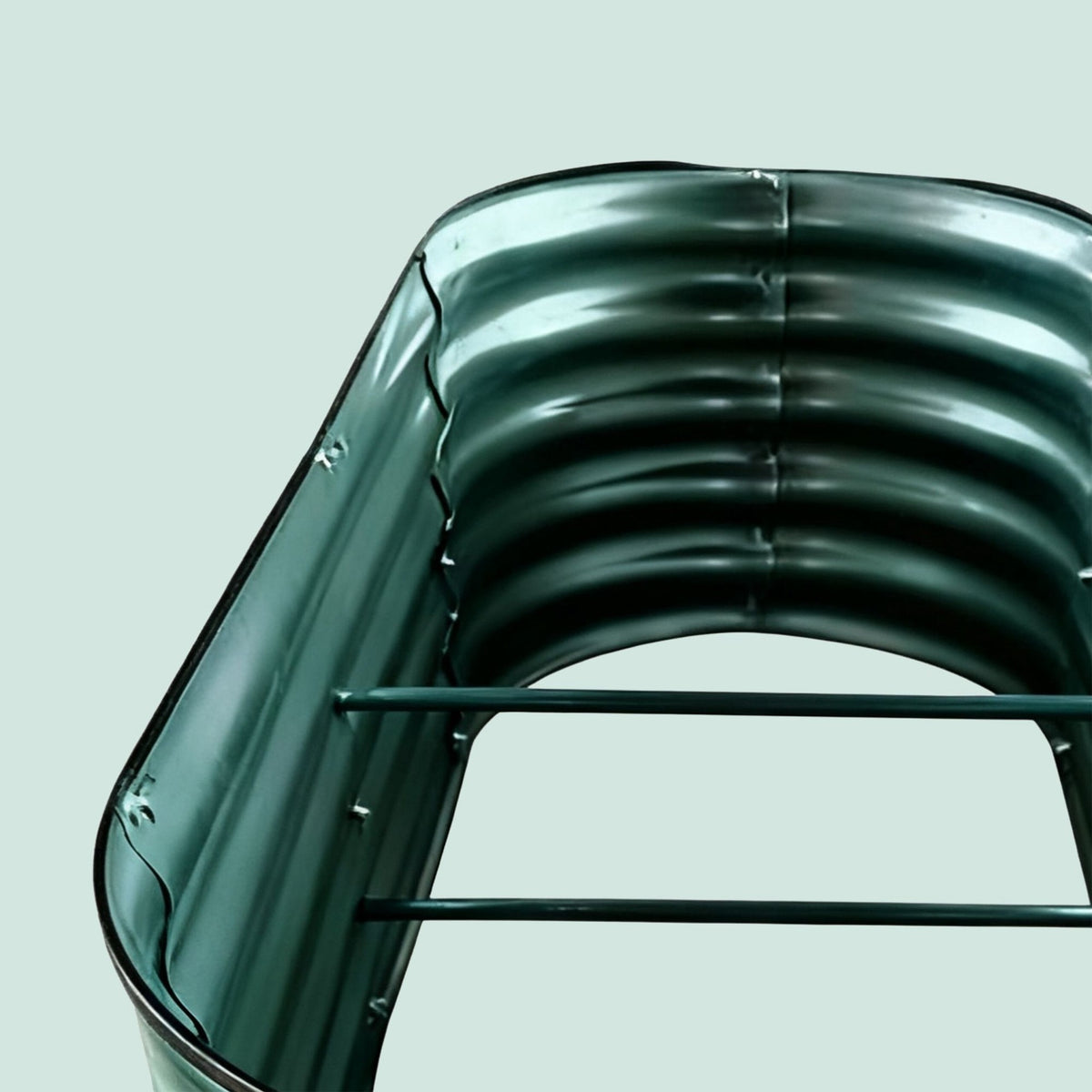 Half-Round Metal Raised Garden Bed for Vegetables