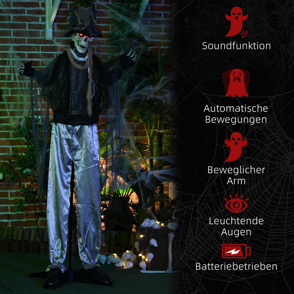 Halloween Ghost Decoration with Sound & Motion Sensor