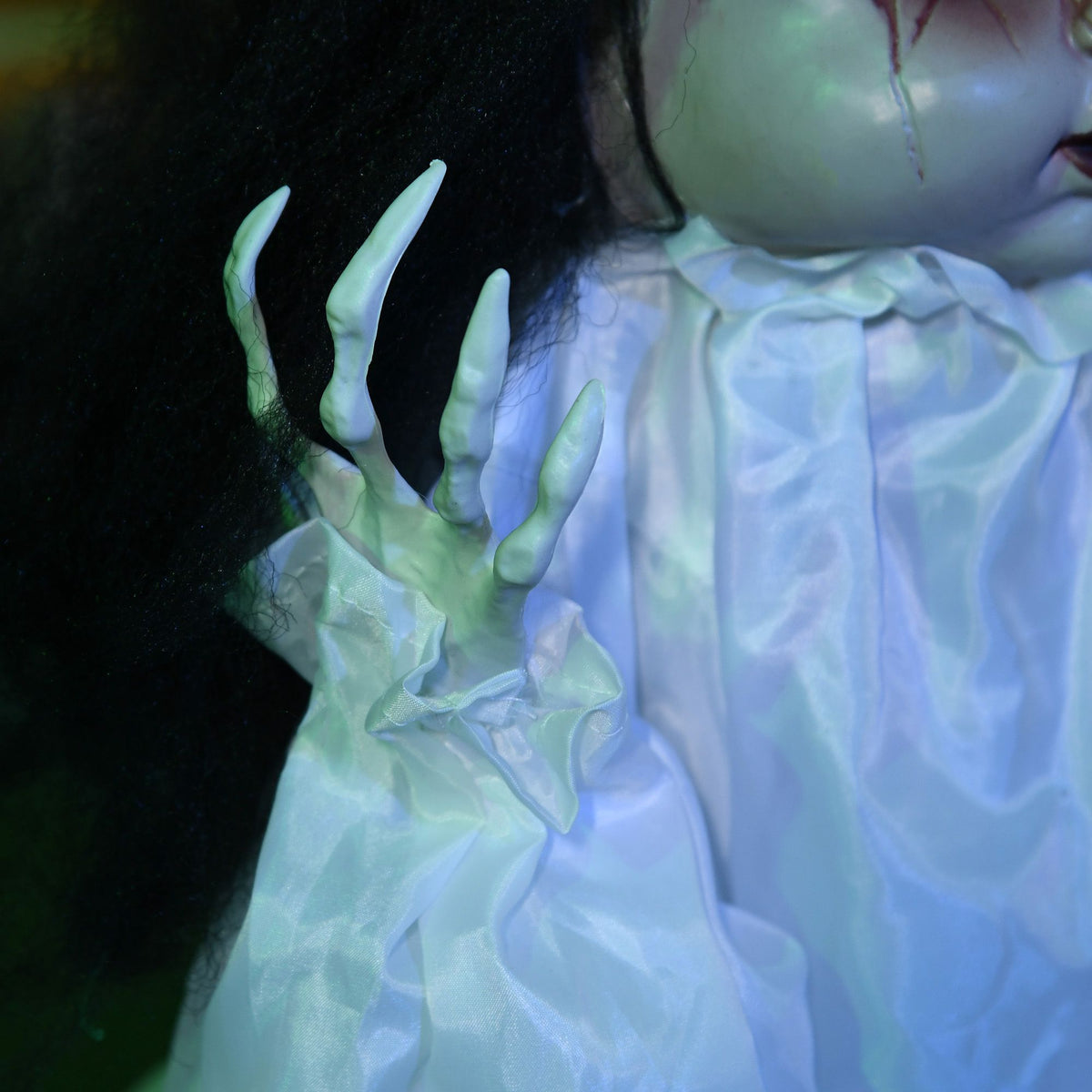 Halloween Horror Doll with LED Eyes, Sound & Motion Sensor, 60 cm