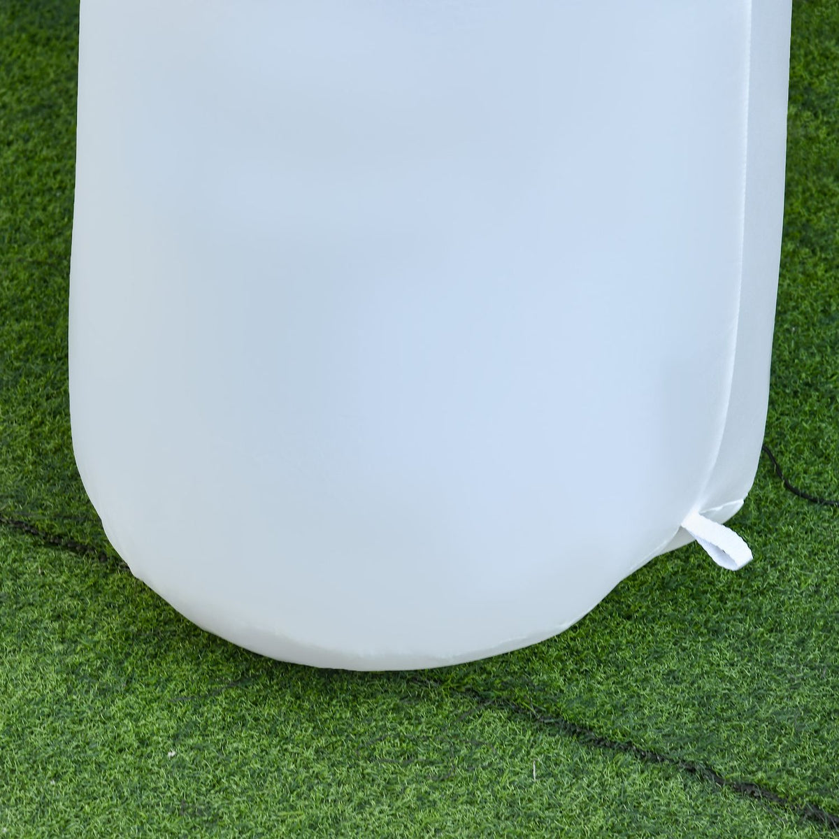 Halloween inflatable ghost 1.8 m decoration with LEDs white + orange polyester 80 x 40 x 180 cm