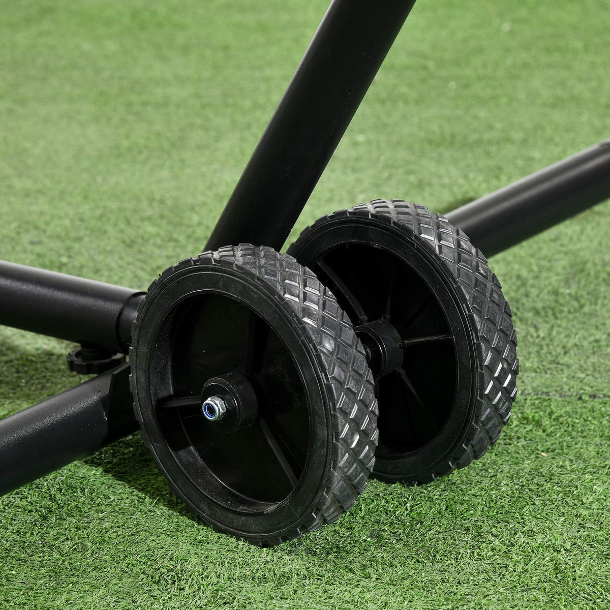Hammock Wheel Kit Weather Resistant Portable Universal Hammock Stand Wheel 20 X 18 X 18Cm Black