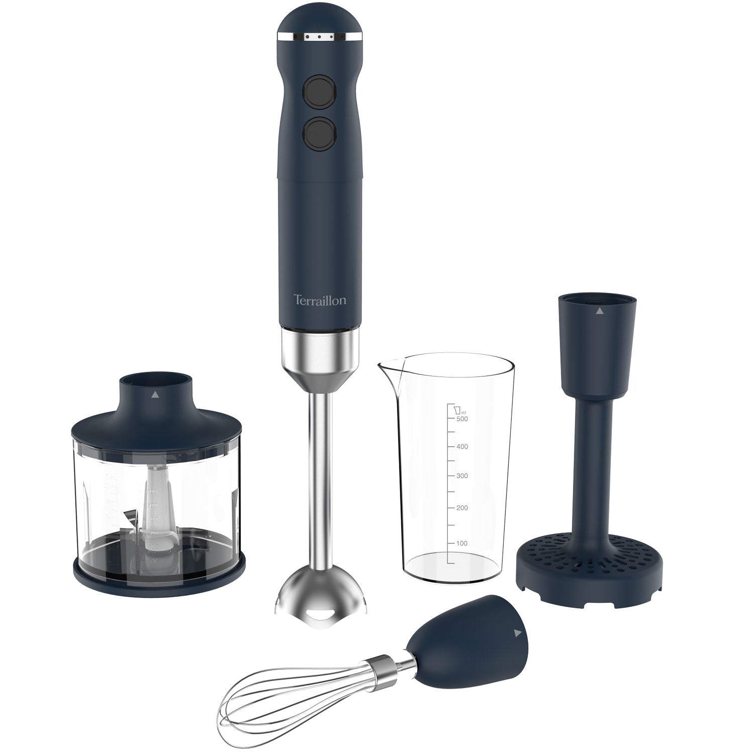 Hand Blender 1000W – Variable Speed, Turbo, Accessories