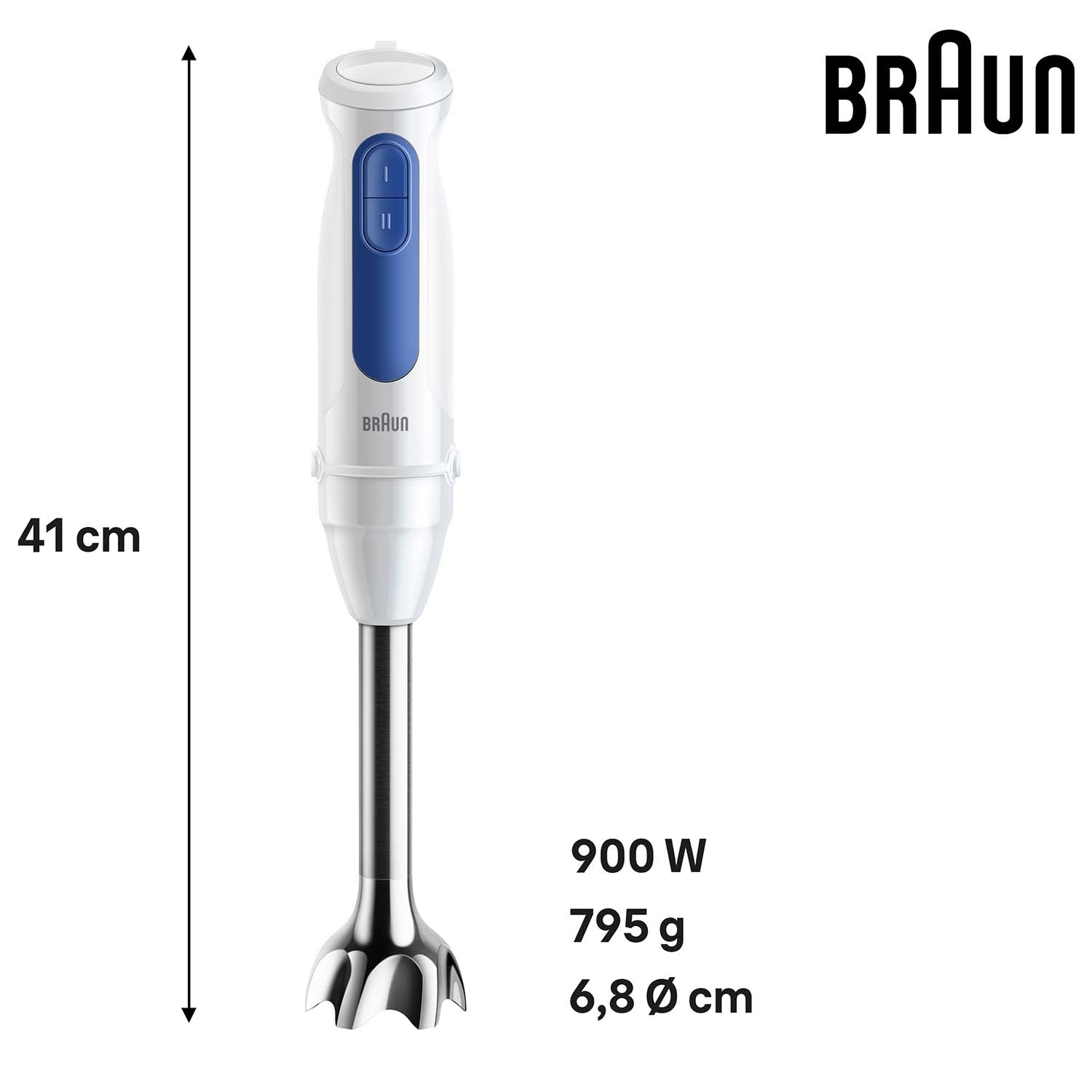 Hand Blender, Stainless Steel, 700W, Variable Speed