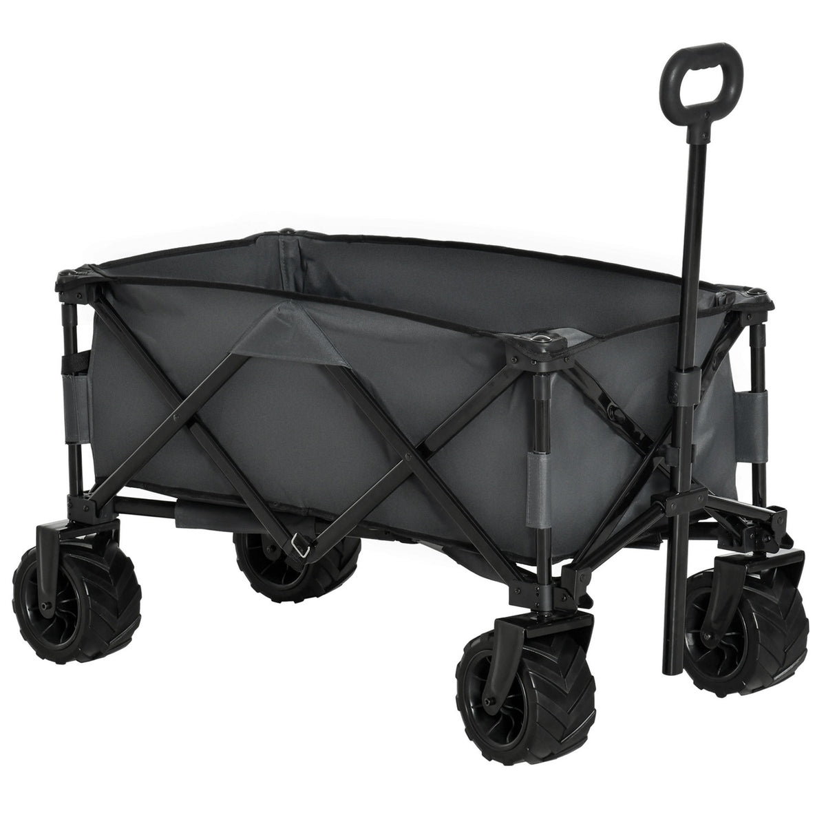 Handcart Foldable Handcart 360°, Garden Cart With Telescopic Handle, Up To 20 Kg, Adjustable Handle Height