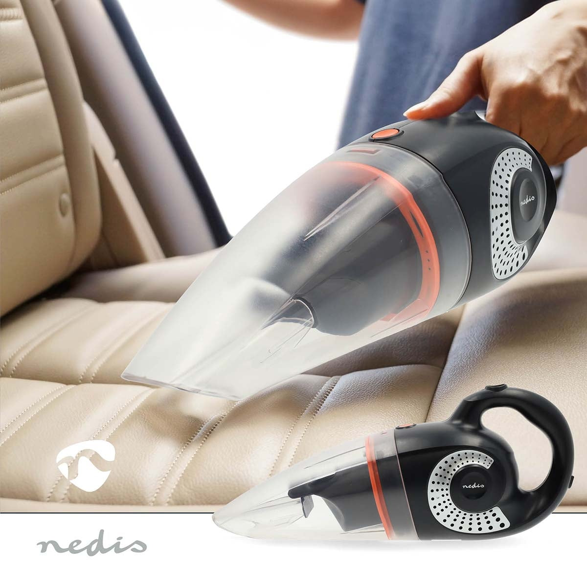 Handheld Vacuum Cleaner | 90 W | Rechargeable | Dry / Wet | Li-Ion | Black / Grey / Orange