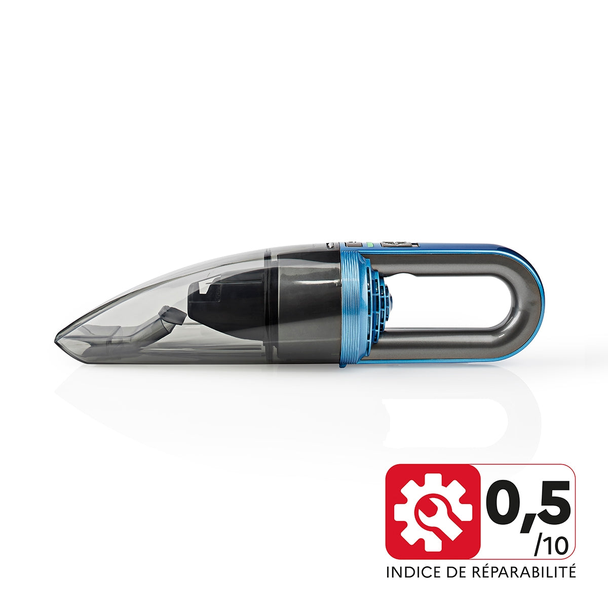 Handheld vacuum cleaner | 75 W| Rechargeable | Dry / Wet | Li-Ion | Blue / Grey