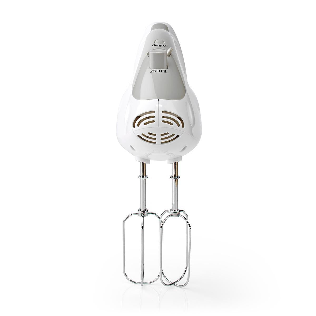 Hand whisk | 200 W | 5 speed setting | Turbo function | 2 dough hooks / 2 whisks | Grey/White