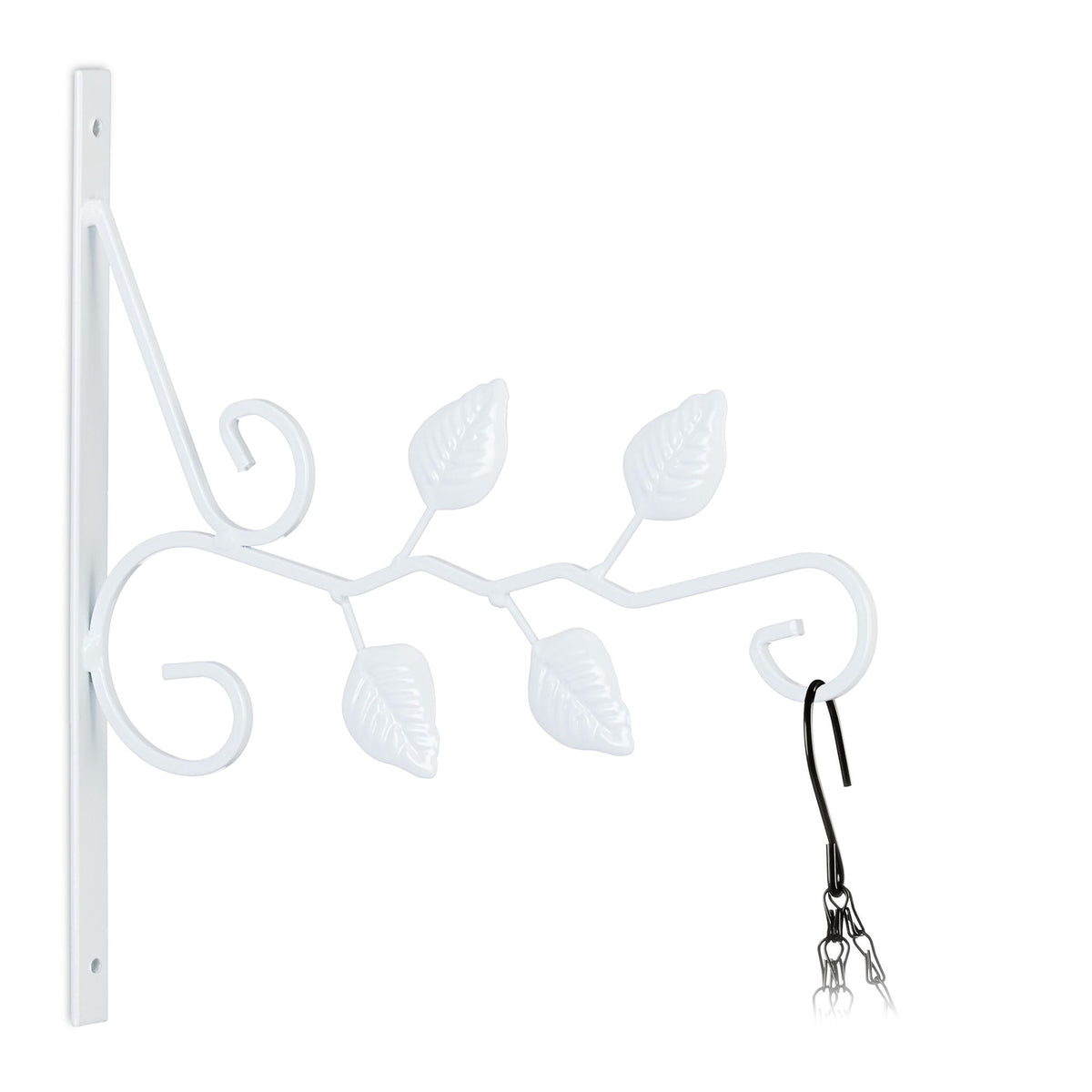 Hanging Basket Bracket with Leaves
