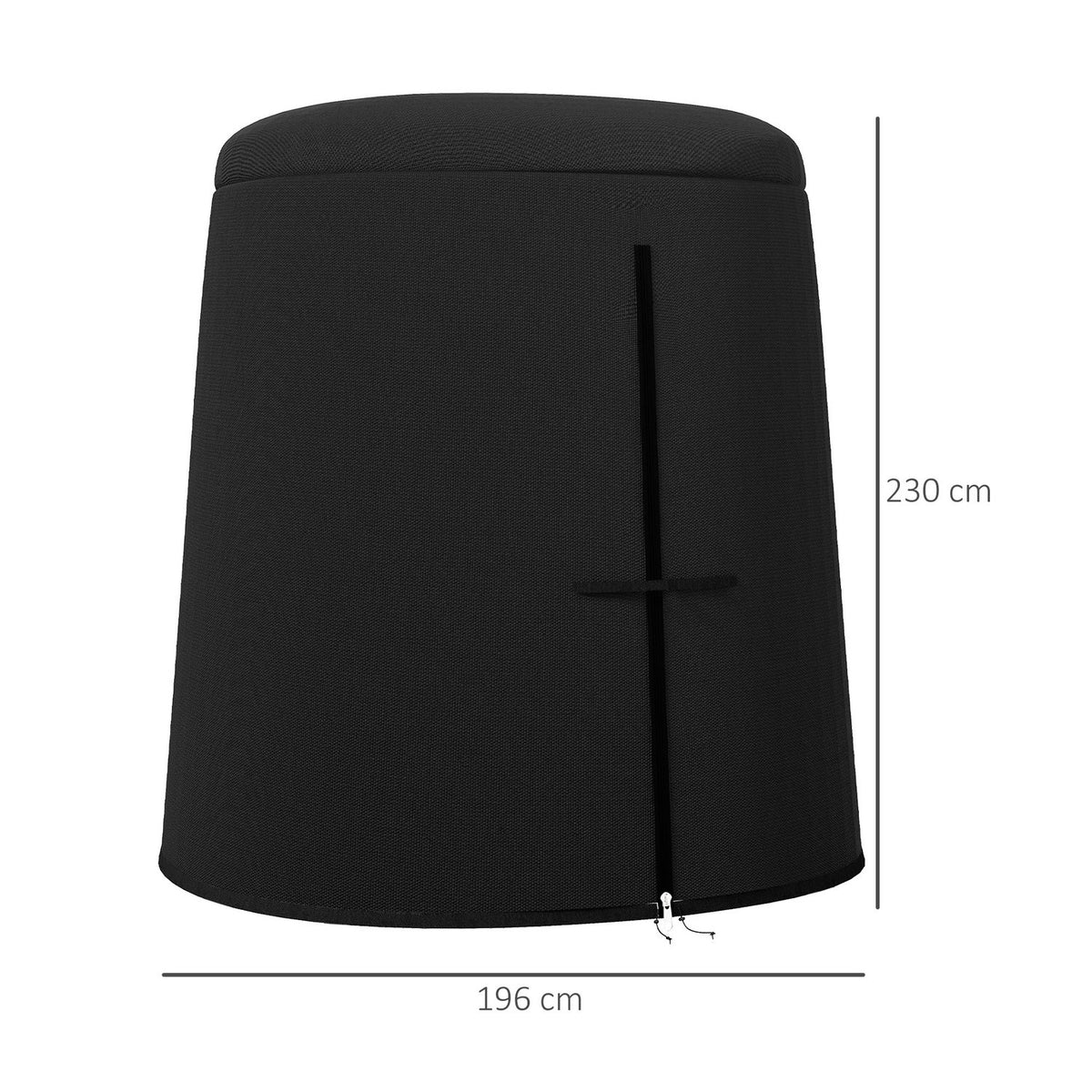 Hanging Chair Protective Cover Outdoor Waterproof Uv Protection 300D Oxford Ø196X230H Cm